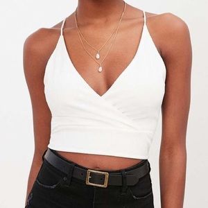 Kimchi Blue Crop Top | White | Size Small
